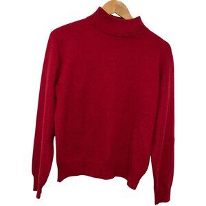 Westbound Red 100% Cashmere Turtleneck Pullover Sweater Women's Size S